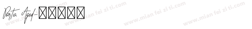 Portia Aged字体转换